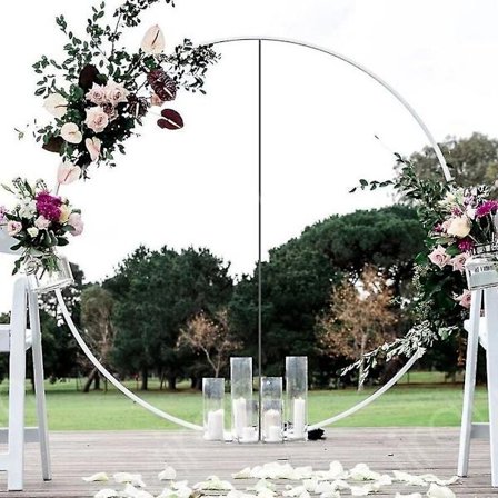 60/80/100/150cm Balloon Ring Round Big Balloon Arch Circle Ring Stand Holder Balloon Garland Background Frame Column Wedding