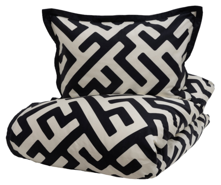 Halvor Bakke Anura Sengesett Sateng Sort-Hvit 140x200