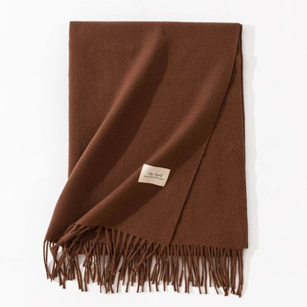 Ny scarf för höst och vinter, koreansk stil, mångsidig damscarf i imitation cashmere, enfärgad varm scarf, sjal