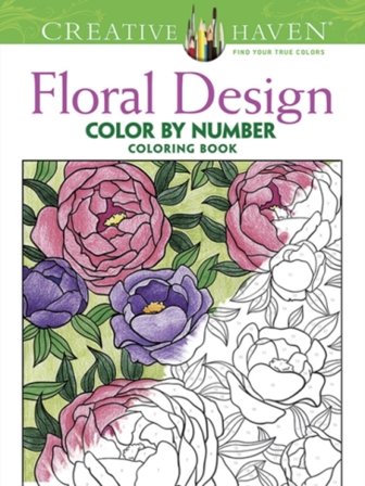 Creative Haven Floral Design Color By Number Coloring Book