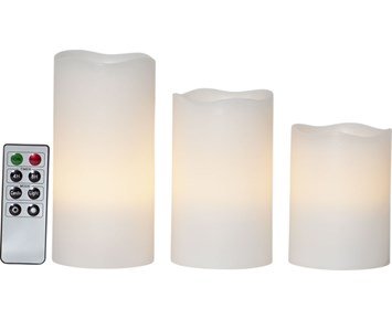Star Trading Stämningshöjande LED blockljus 3-pack