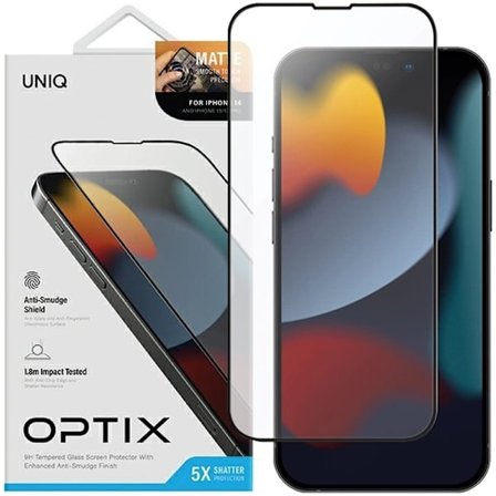 UNIQ Optix Vivid glass for iPhone 14 Plus med applikator