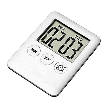 Digital Timer med Magnet - Køkkenur Hvid_tfrf