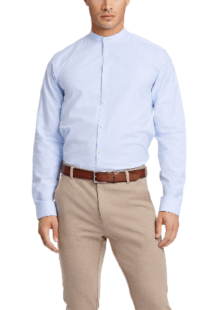 Lindbergh Oxford Superflex Shirt Skjortor Herr Blå S