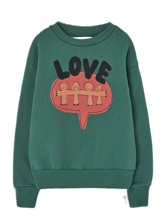 THE ANIMALS OBSERVATORY Love Freen Bear Sweatshirt - Green - 10 Y