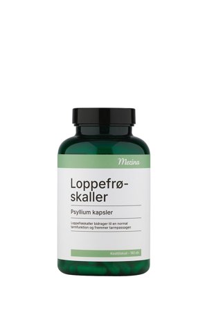 Mezina Loppefrøskaller Psyllium 180 stk, Helse & Madvarer, Kosttilskud, Fordøjelse & Fibre