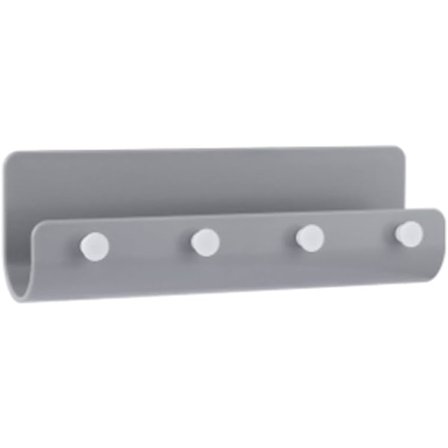 3 Farver Nøgle Håndklædeholder Opbevaring Væg Krog Rack DIY Organizer 4 Kroge Opbevaringshylde Hængende Kroge Vægmontering Boligindretning (Farve : A)