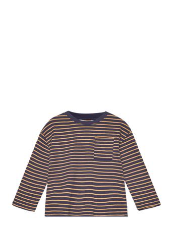 Striped Long Sleeves T-Shirt T-shirts Long-sleeved T-shirts Multi/mønstret Mango*Betinget Tilbud