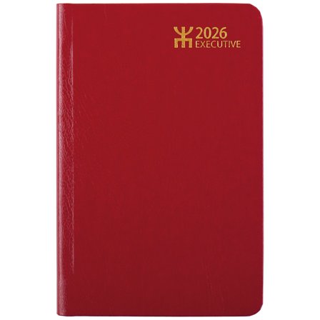 Almanacksförlaget Kalender Executive Röd Konstläder