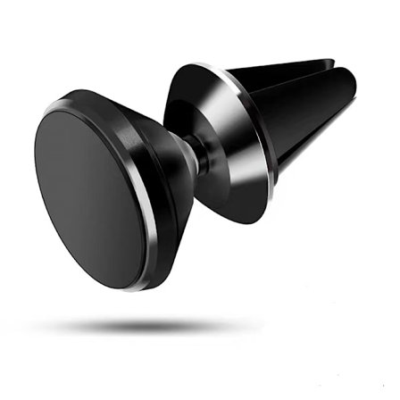 Universell Magnetisk Fläktgaller Mobiltelefonhållare 360 Roterande Svart
