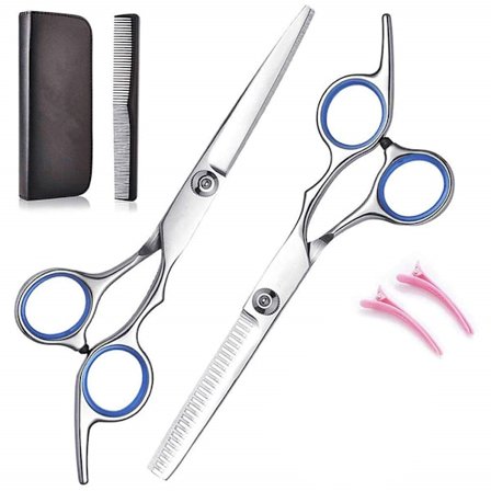 Kampaussetti, jossa 2 saksia, kampa ja hiusklipsit 6 osaa