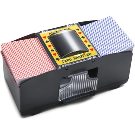 Automatisk kortblandemaskine, egnet til spillekort, UNO, Texas Hold'em, poker og andre familie kortspil.
