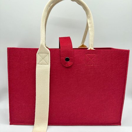 Axelväska i filt Handväska F F