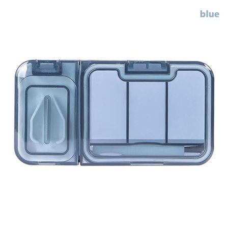 IC Pill ter Dispenser Medicin Organizer tabletter case Blå