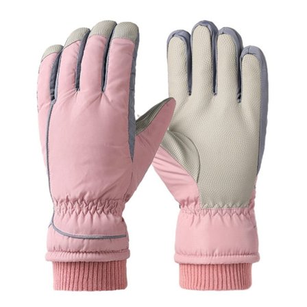 Kvinder Plys Handsker Snowboard Ski Handsker LYS PINK
