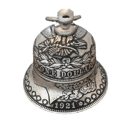 2023 Morgan Sølv Dollar Klokke Vedhæng Mønt Samlerobjekt Ornament Dekor Sølv 1 Stk Hængende Håndværk Z3U8