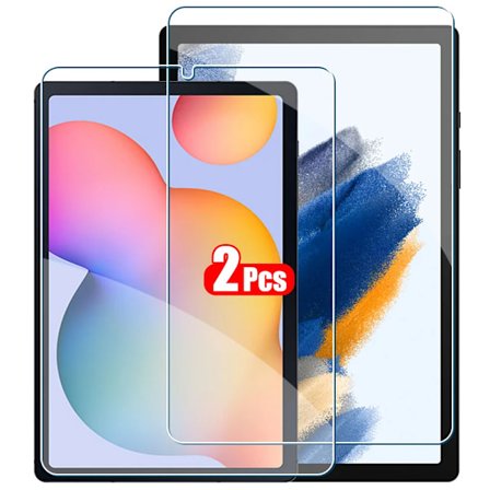 2-pack Härdat glasskärmskydd kompatibelt med Samsung Galaxy Tab A7 Lite surfplatta tillbehör film