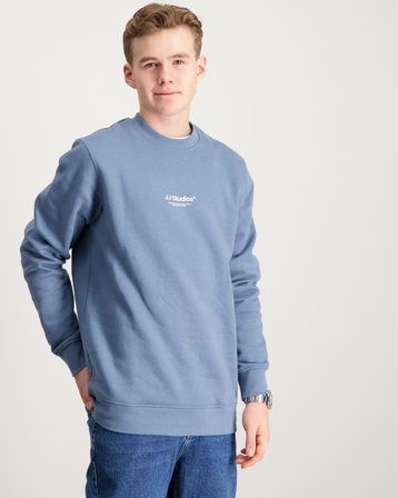 Jack & Jones JJESOHO SWEAT CREW NECK SN JNR Blå Genser Gutt - Kids Brand Store