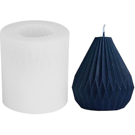 Silikonikynttilämuotteja 3D Geometrinen Sylinterimuoto