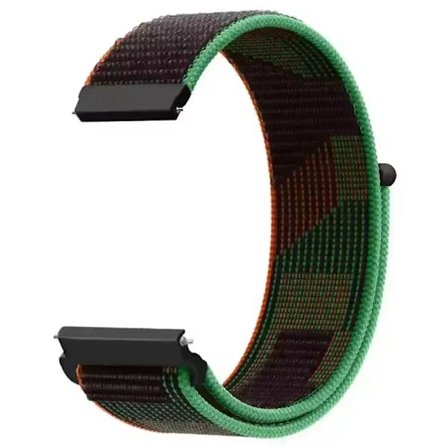 20mm 22mm Nylon Loop Armband För Garmin Forerunner 265 255 570/Venu 3 2 sq/Active 6 5/Vivoactive 6 För Huami AMAZFIT BIP 6 5 Armband