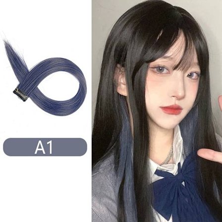 60 cm hårforlengelsesklemme i hårstykke Langt rett hengende øre