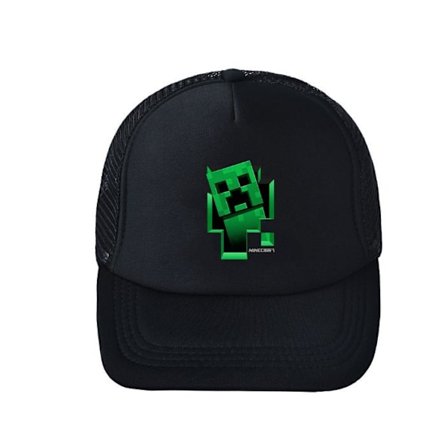 Minecraft Caps for Menn og Kvinner, Sommer, Sol, Baseballcaps, Utendørs, Mesh, Sport, Casual