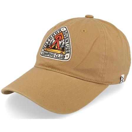 Wild Spirit - Beige unconstructed Cap - Camping Adventure Wai Washed Cotton Tan Mom Cap @ Hatstore