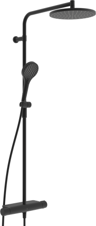 Oras Optima Style 7156N-33 Sadesuihkusetti 160 cc Mattamusta, Kylpyhuone