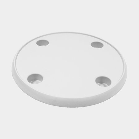 Bordsskiva i plast Springfield, rund, Ø60 cm, med 4 st dryckeshållare