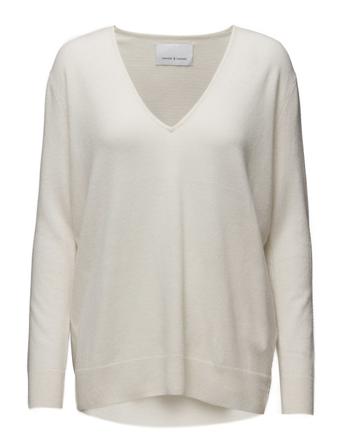 Boston V-Neck 6304 Pulllover Creme Samsøe Samsøe