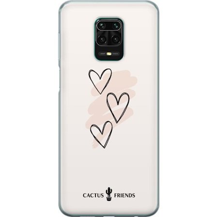 Yhteensopiva Puhelinkuori Xiaomi Xiaomi Redmi Note 9 Pro Cactus and Friends - Soft Romance Sketch
