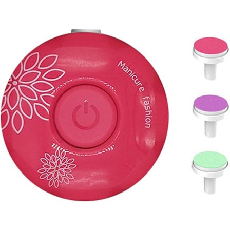 Elektrisk baby neglfil, rød, batteridrevet neglklipper f,ZQKLA