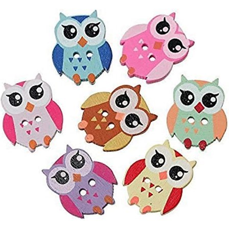 100 kpl Puunappeja Lyhyttavarakauppa Neulontatarvikkeet Puiset Sydämet Askarteluun Sekavärit