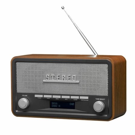 Denver Retro radio med Bluetooth og alarm - Tre
