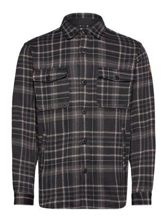 Dewey M Checked Fleece Shirt Black Whistler