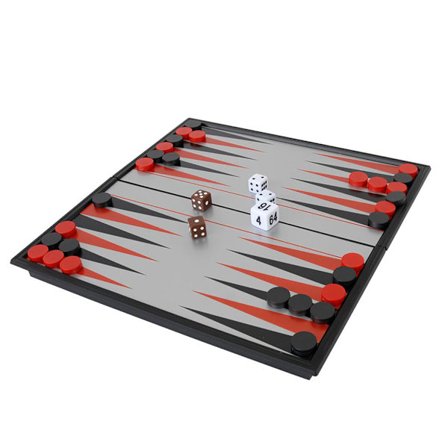 Set Bärbart set i plast med schack