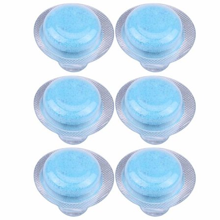 6 st kompakta brustabletter för rengöring