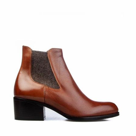 Calpierre, Dt 362 Chealsea Boots Bruin, Dames, Maat:37 EU