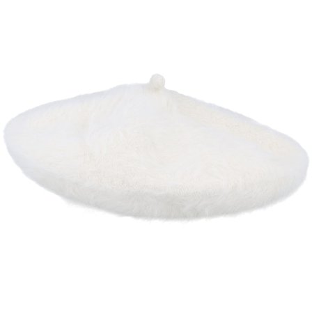 Brixton - White beret Sombrero - Audrey Ii Fuzzy Off White Beret @ Hatstore