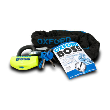 Cadenas Oxford Boss + Chaîne Antivol 12,7mm