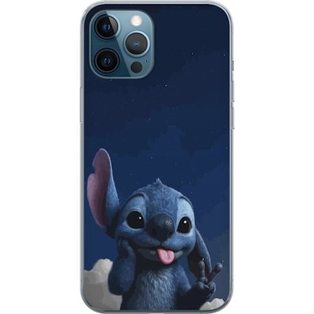 Kompatibelt Mobildeksel til Apple iPhone 12 Pro Stitch Disney natt himmel blå romvesen Lilo og Stitch karakter søte tegneserie kawaii plakat freds teg