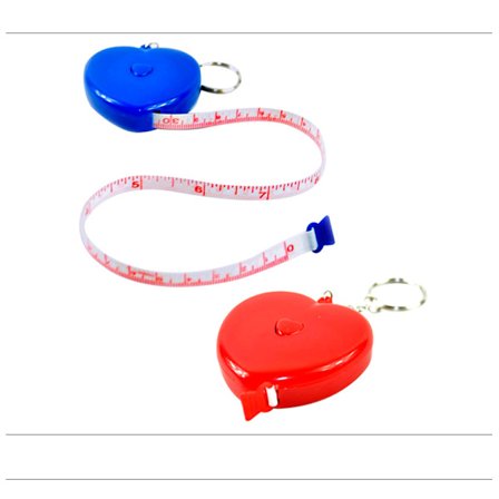 4 stycken 1,5 m måttband, färgade mjuka linjaler, automatisk retr