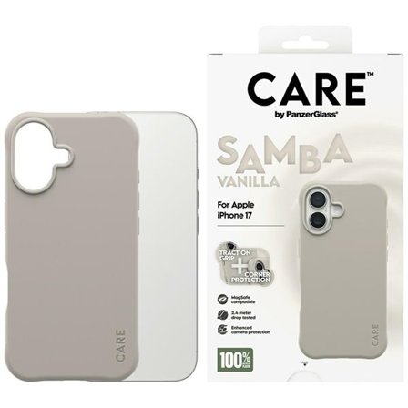 CARE by PanzerGlass Fasjonable Samba MagSafe-etui for iPhone 17 - Grå