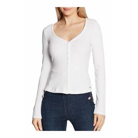 Guess Long Sleeve Tops Hvid, Dame