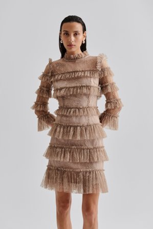 Malina - Carmine Minikleid - XXL - Greige