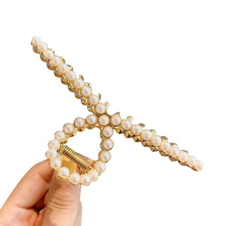 Guld metall hårklämmor för kvinnor