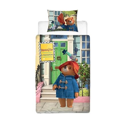Paddington Bear Friends Enkelt Dynebetræk og Pudebetræk Sæt