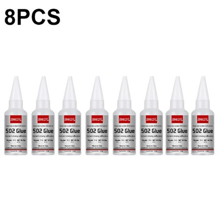 LOOLIFL 502 Superlim Snabbtorkande Cyanoakrylat Lim Läder Gummi Glas Trä Metall Stark Bindning Flytande Lim Verktyg