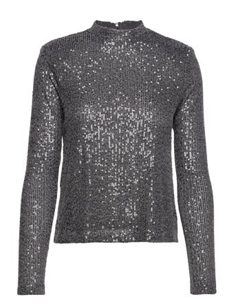 Xlenjuel Bluse Langermet Grå Mango