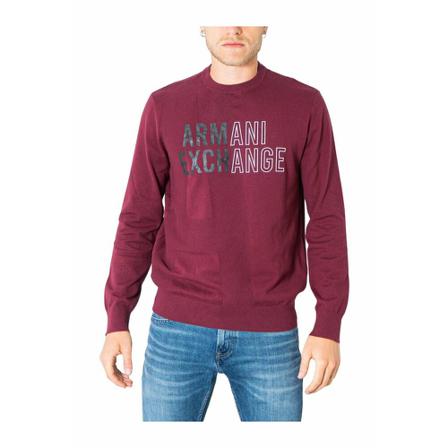 Armani Exchange, Sweatshirt Czerwony, Mężczyzna, Rozmiar: XS